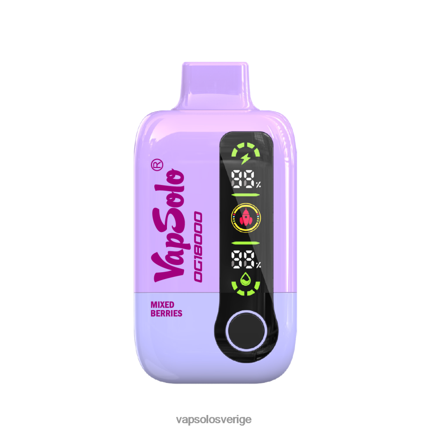 VapSolo Pris - VapSolo DG18000 engångsvape R2L4XB51 blandat bär