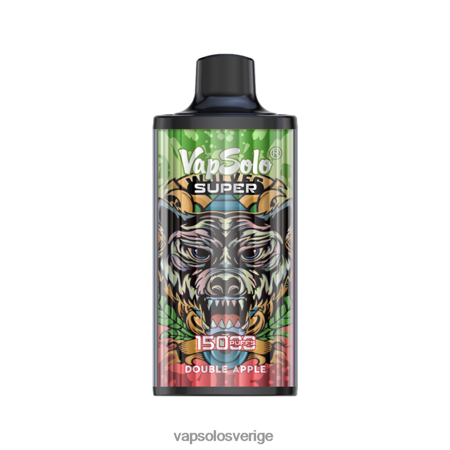 VapSolo Sverige - VapSolo SUPER engångsvape R2L4XB17 dubbelt äpple