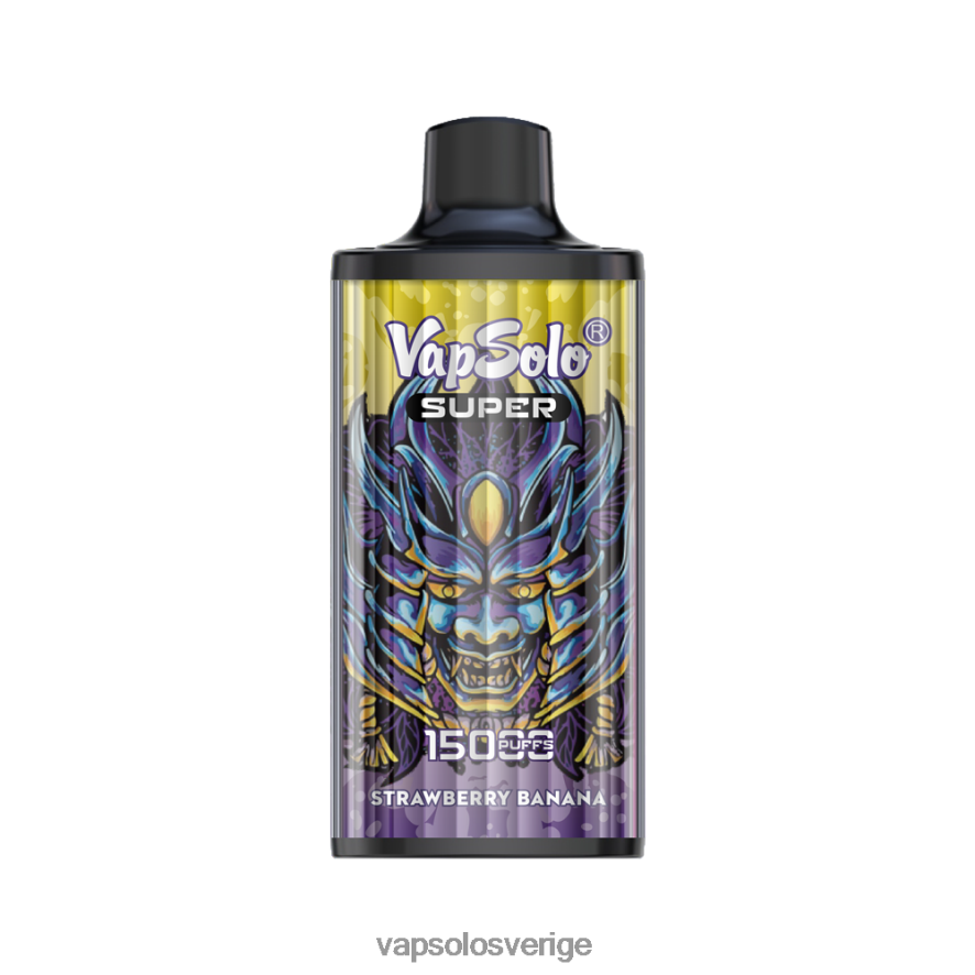 VapSolo Vape - VapSolo SUPER engångsvape R2L4XB22 jordgubbsbanan