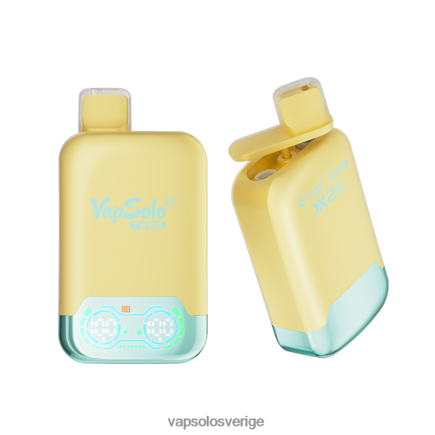 VapSolo Pris - VapSolo TWINS engångsvape R2L4XB31 ananas kokos & jordgubbsbanan