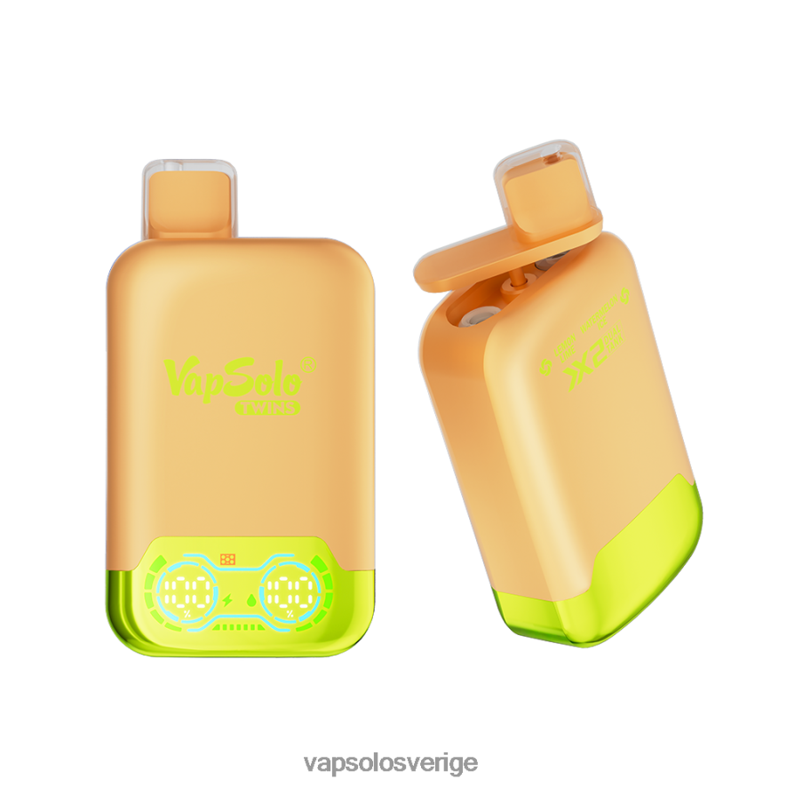 VapSolo Sverige - VapSolo TWINS engångsvape R2L4XB29 citron lime & vattenmelon is