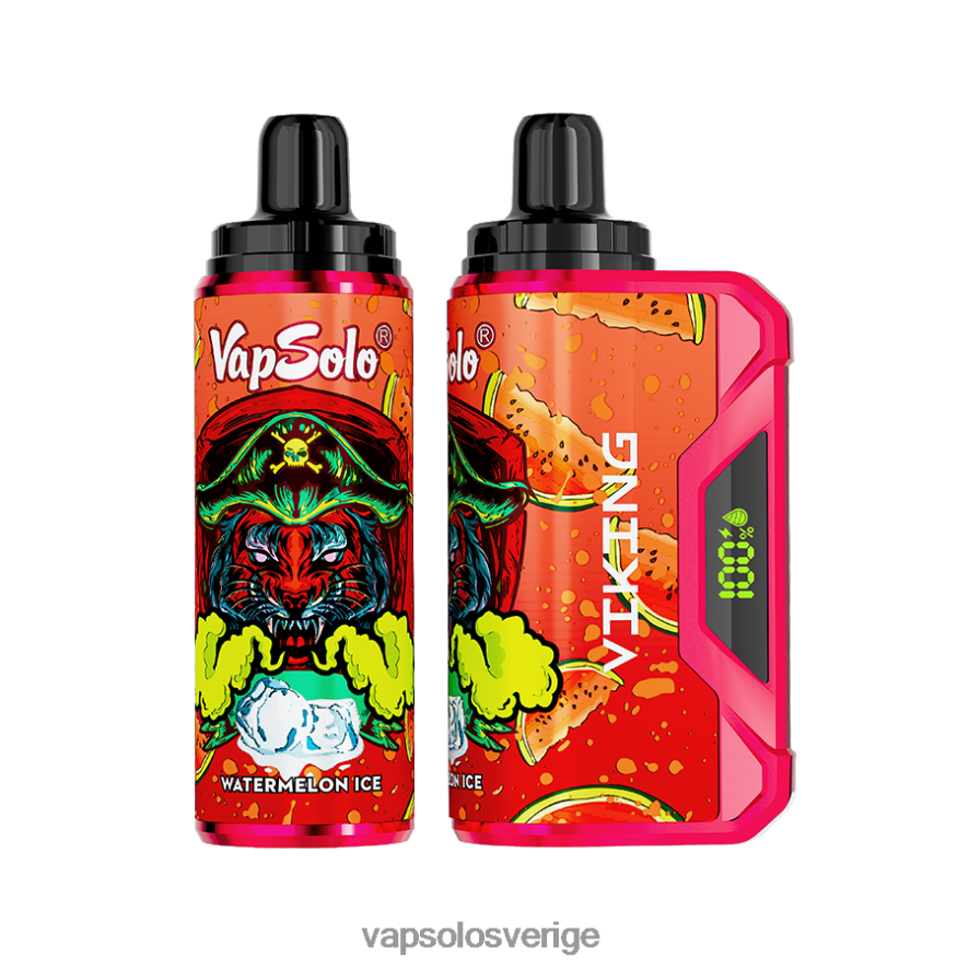 VapSolo Nikotin - VapSolo VIKING engångsvape R2L4XB48 vattenmelon is