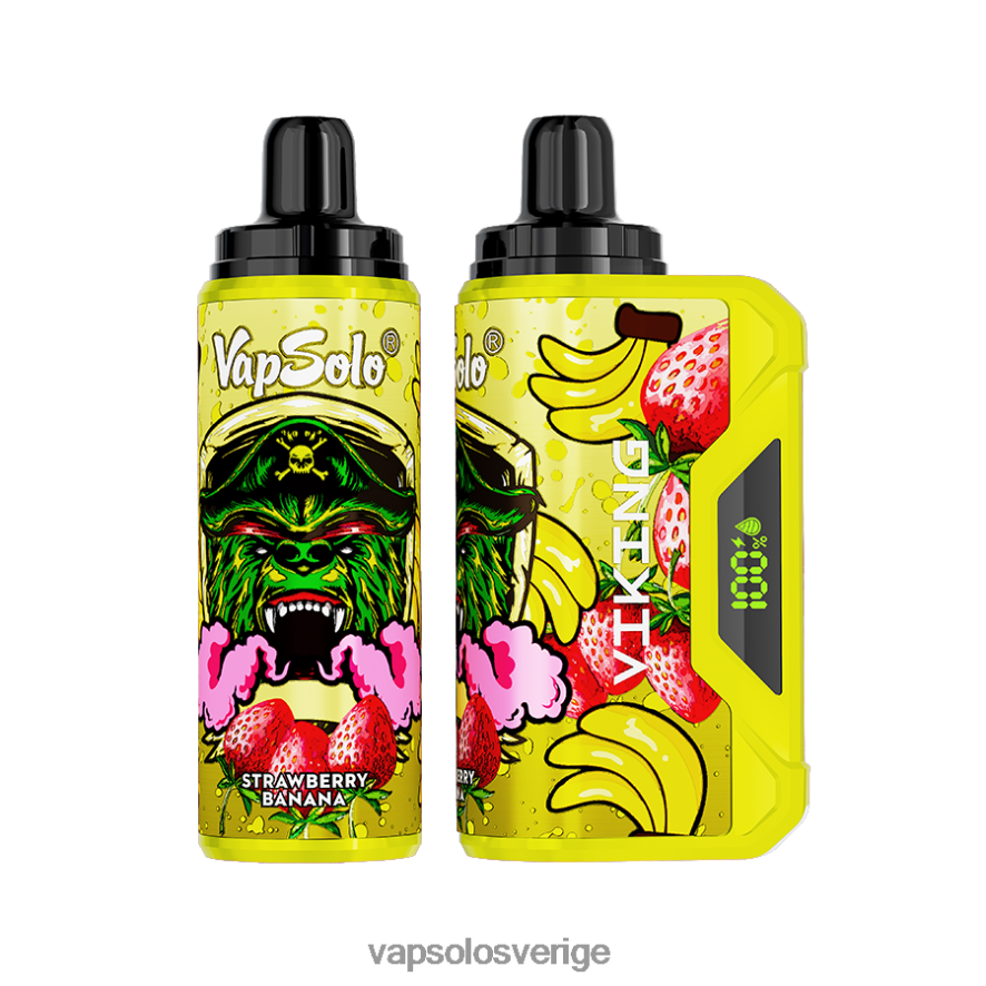 VapSolo Pris - VapSolo VIKING engångsvape R2L4XB43 jordgubbsbanan