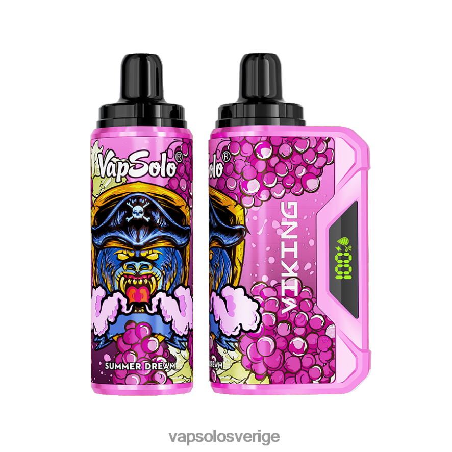 VapSolo Pris - VapSolo VIKING engångsvape R2L4XB47 sommardröm