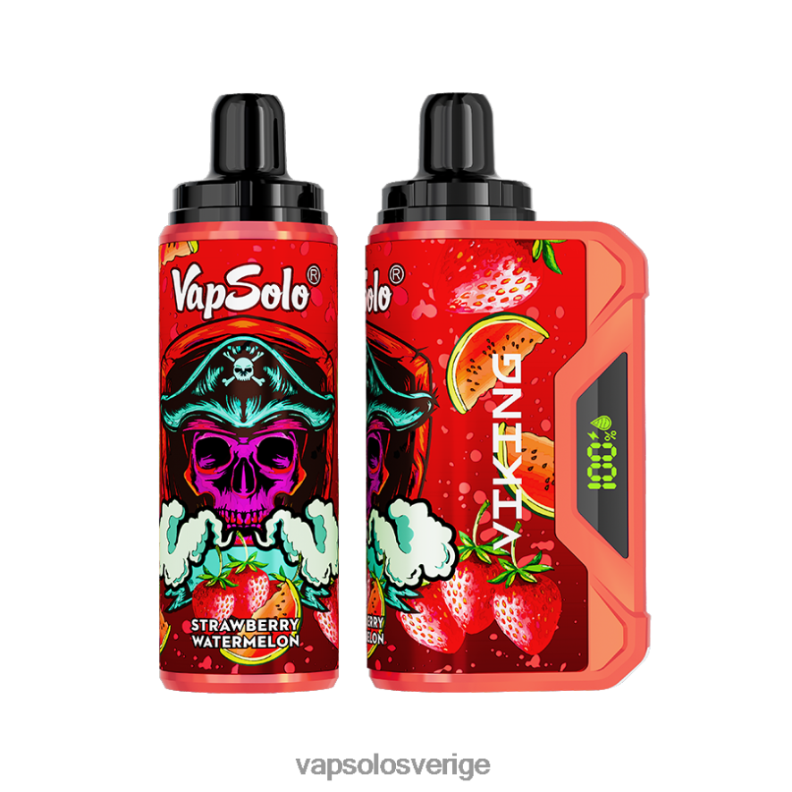 VapSolo Vape - VapSolo VIKING engångsvape R2L4XB46 jordgubbsvattenmelon