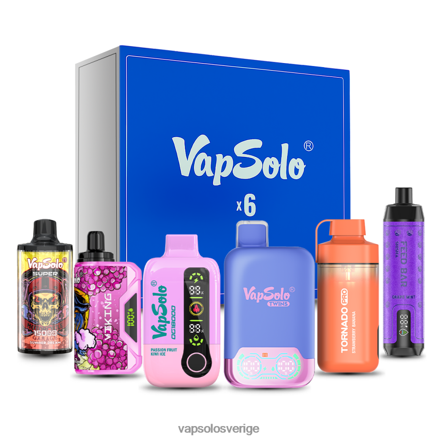 VapSolo Sverige - VapSolo överraskning box set R2L4XB25 slumpmässiga smaker